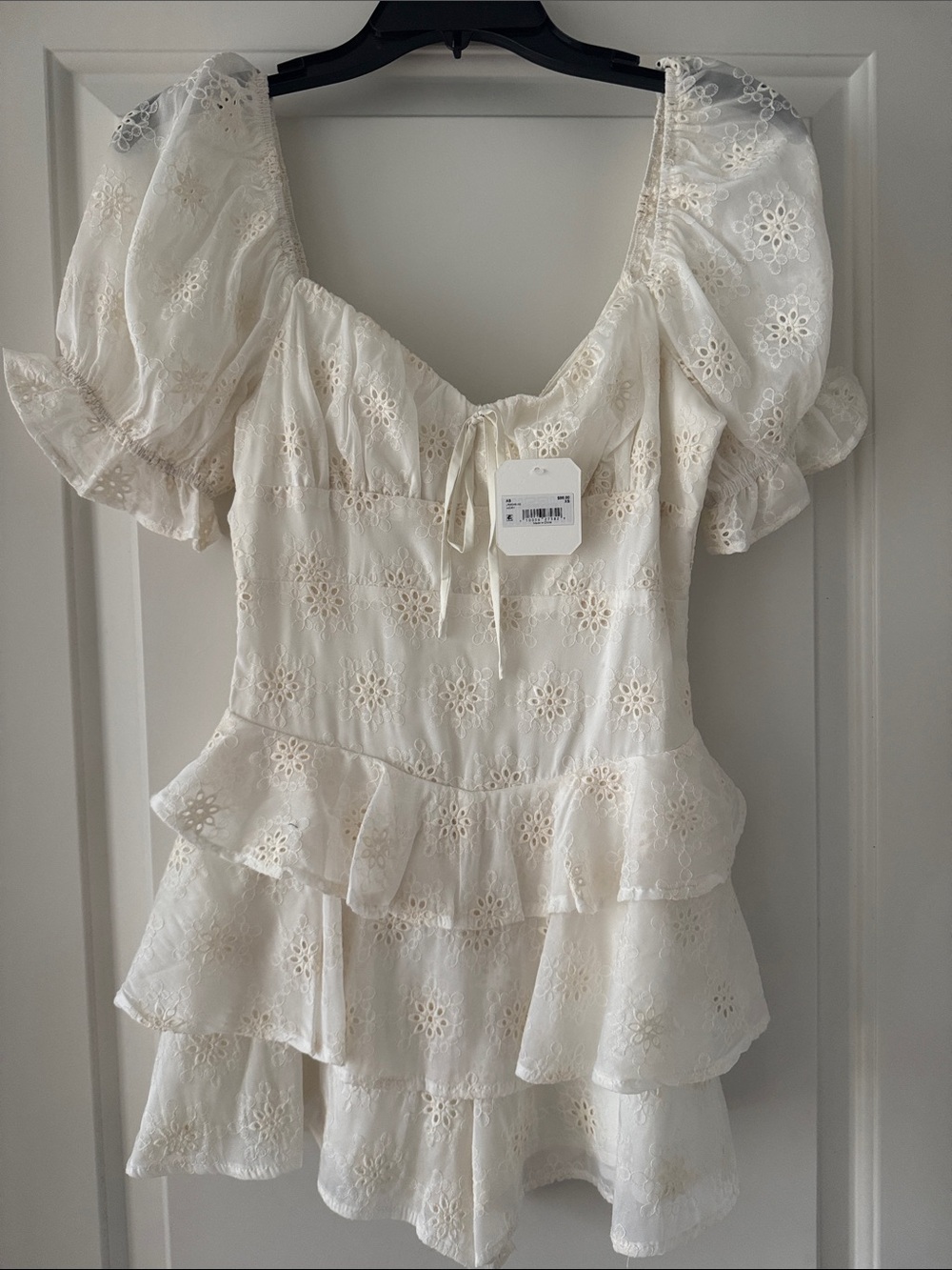 Altar’d State Ivory Eyelet dress/skort Top XS